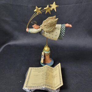 Williraye Studio WW2231 Millennium Angel Figurine Folk Art 1999 Vintage American